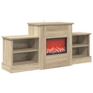 vidaXL Elektrick&yacute; krb Sonoma 110 x 30 x 50 cm Kompozitn&eacute; drevo