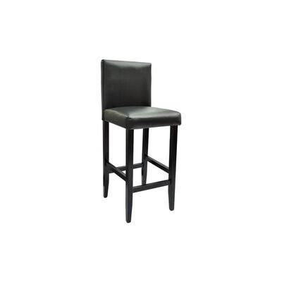 vidaXL Barové stoličky 6 ks, čierne, umelá koža