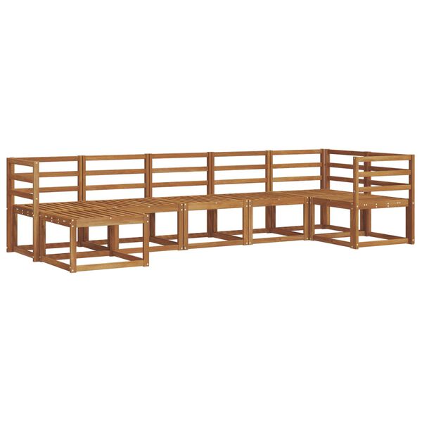 vidaXL Z&aacute;hradn&aacute; s&uacute;prava gaučov 7 pcs Pr&iacute;rodn&aacute; Pevn&eacute; ak&aacute;ciov&eacute; drevo