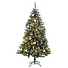 vidaXL Umel&yacute; v&yacute;klopn&yacute; vianočn&yacute; stromček 300 LED a sada g&uacute;ľ 180 cm