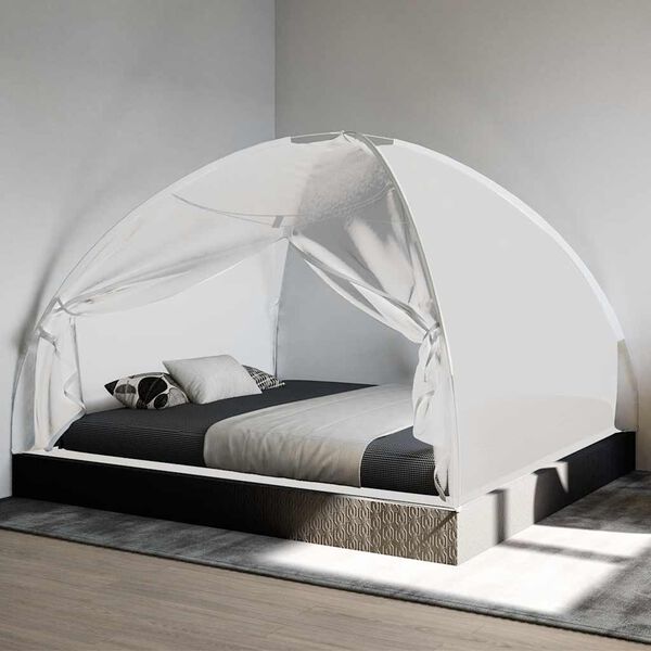 vidaXL Moskytiéra jurta s dverami 220 sieťka biela 200x180x135 cm