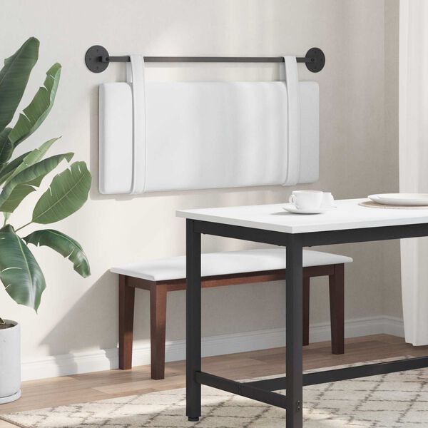 vidaXL Z&aacute;vesn&aacute; Čel&aacute; N&aacute;stenn&yacute; Jednofarebn&yacute; Biely 110 x 55 x 5 cm l&aacute;tka