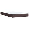 vidaXL Boxspring posteľ s matracom tmavohned&aacute; 120x200 cm l&aacute;tka