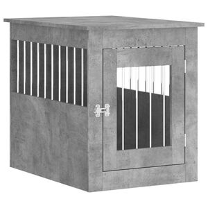 vidaXL N&aacute;bytkov&aacute; prepravka pre psa bet&oacute;novo siv&aacute; 55x75x65cm komp.drevo