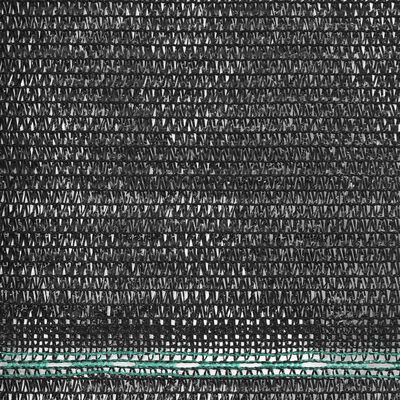vidaXL Zástena na tenisový kurt, HDPE 2x50 m, čierna