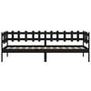 vidaXL Denná posteľ čierna 90x200 cm borovicový masív
