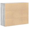 vidaXL Komoda sivý dub sonoma 88x30x70 cm spracované drevo