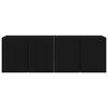 vidaXL TV n&aacute;stenn&aacute; skriňa N&aacute;stenn&yacute; 2 pcs Čierna 59,5 x 31 x 40 cm