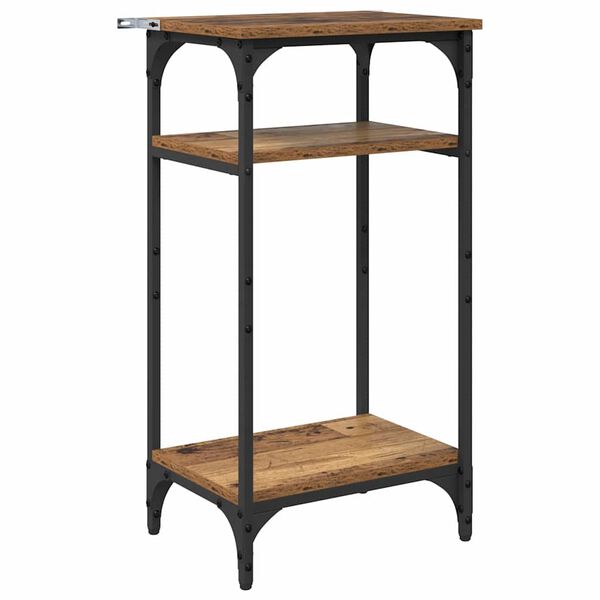 vidaXL Bočn&yacute; st&ocirc;l Star&eacute; drevo 40 x 30 x 75 cm Kompozitn&eacute; drevo