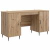 vidaXL St&ocirc;l s poličkou Dub artisan 142,5 x 50 x 75 cm Kompozitn&eacute; drevo