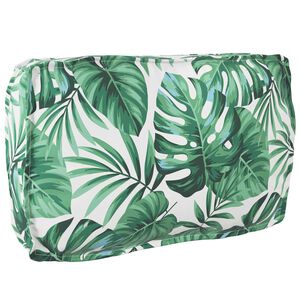 vidaXL Podložka Oxfordsk&aacute; l&aacute;tka Vzor s listami 70 x 40 x 12 cm