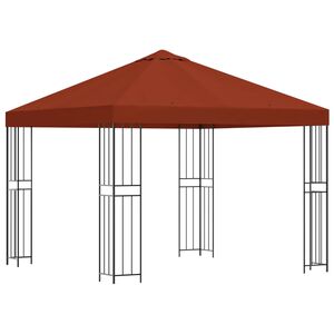 vidaXL Alt&aacute;nok 3 x 3 m Tehlov&aacute; Polyester a oceľ 190 gsm