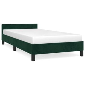 vidaXL Posteľ bez matraca tmavozelen&yacute; 80x200 cm zamat