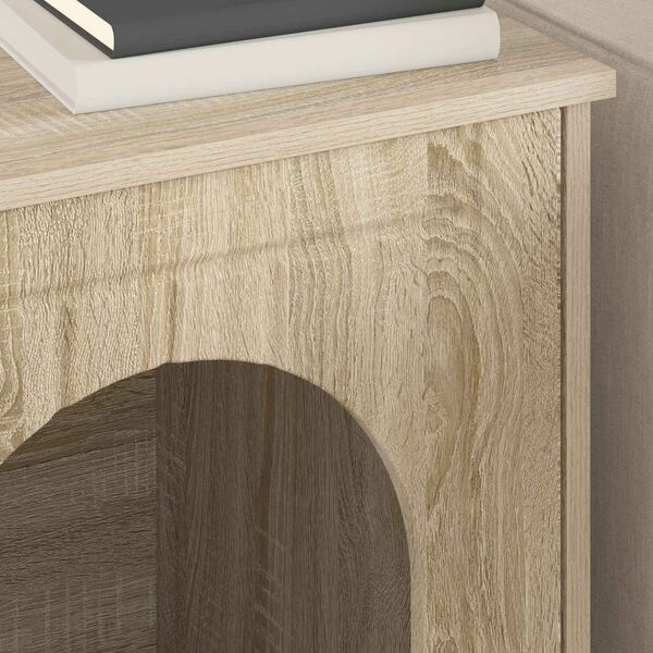 vidaXL Mačka Dom Sonoma 53 x 52 x 62 cm Kompozitn&eacute; drevo