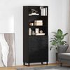 vidaXL Highboard Čierny dub 69,5 x 34 x 180 cm Kompozitn&eacute; drevo