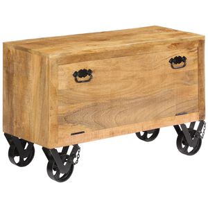 vidaXL Botn&iacute;k z mangov&eacute;ho dreva 86x35x55 cm