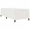 vidaXL Posteľ s pružinov&yacute;m r&aacute;mom Kr&eacute;mov&aacute; a biela 90 x 190 cm