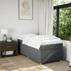 vidaXL Boxspring posteľ s matracom tmavosivá 90x190 cm látka