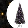 vidaXL Vianočn&yacute; stromček Čierna 180 cm PVC