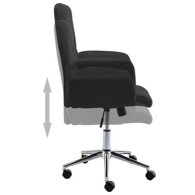 vidaXL Kancelárska stolička čierna látková