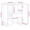 vidaXL Komoda 60x33x75 cm čierna mas&iacute;vne mangovn&iacute;kov&eacute; drevo