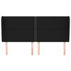 vidaXL Čelo postele so z&aacute;hybmi čierne 163x23x118/128 cm l&aacute;tka