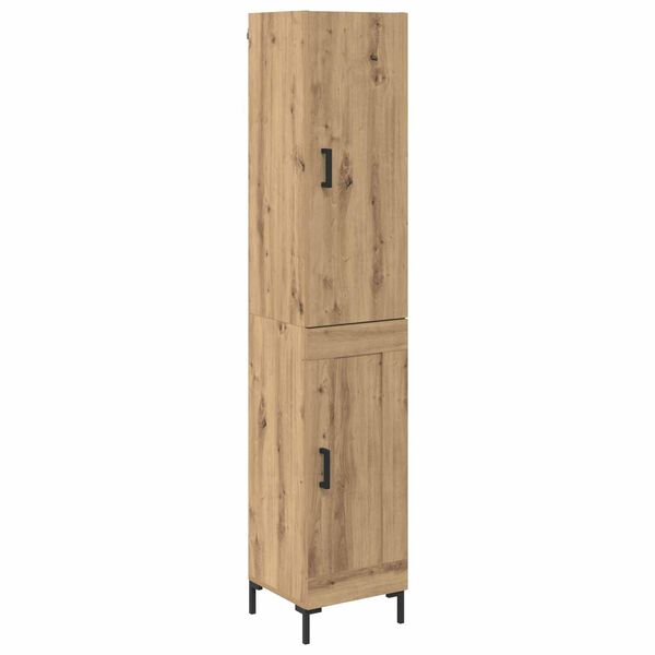 vidaXL Highboard Remeseln&yacute; dub 69,5 x 34 x 180 cm Kompozitn&eacute; drevo