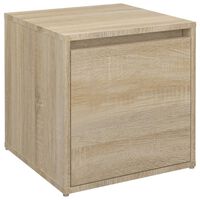 vidaXL Box so zásuvkou, dub sonoma 40,5x40x40 cm, kompozitné drevo