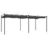 vidaXL Pergola so zaťahovacou strechou antracitová 589x292x230 cm