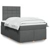 vidaXL Boxspring posteľ s matracom tmavosiv&yacute; 120x200 cm l&aacute;tka