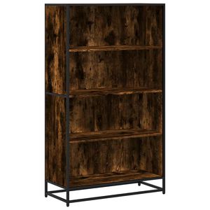 vidaXL Knižnica dymov&yacute; dub 80,5x35x139 cm kompozitn&eacute; drevo