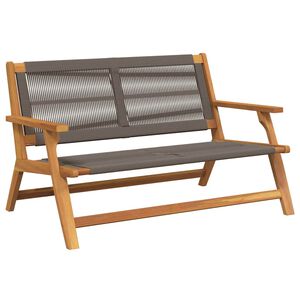 vidaXL Z&aacute;hradn&aacute; relaxačn&aacute; lavička Siv&aacute; Pevn&eacute; ak&aacute;ciov&eacute; drevo