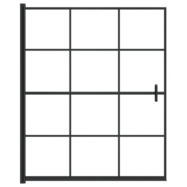 vidaXL Sprchov&yacute; k&uacute;t ESG 116x140 cm čierny