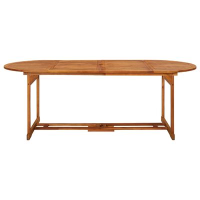 vidaXL Záhradný jedálenský stôl 220x90x75 cm masívne akáciové drevo