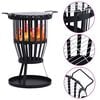 vidaXL Z&aacute;hradn&eacute; ohnisko s grilom oceľ 47,5 cm