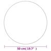 vidaXL N&aacute;stenn&eacute; zrkadlo 50 cm okr&uacute;hle sklenen&eacute;