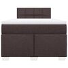vidaXL Boxspring posteľ s matracom tmavohned&aacute; 120x190 cm l&aacute;tka