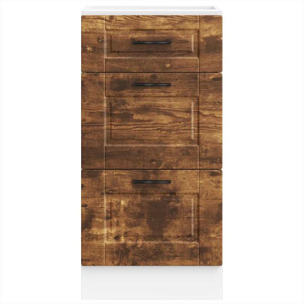 vidaXL Kuchynsk&aacute; spodn&aacute; skrinka Porto, tmav&yacute; dub, kompozitn&eacute; drevo