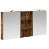 vidaXL Set kabinetov do k&uacute;peľne 3 ks Dymov&yacute; dub 140 x 14,5 x 70 cm