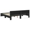 vidaXL R&aacute;m postele Čierny dub 200 x 200 cm Kompozitn&eacute; drevo