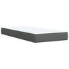 vidaXL Boxspring posteľ s matracom tmavosiv&aacute; 100x200 cm l&aacute;tka
