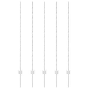vidaXL Stĺp na plot. 5 pcs Strieborn&aacute; 140 cm Oceľ