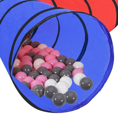 vidaXL Detský tunel na hranie s 250 loptičkami farebný