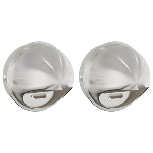 vidaXL Kryty vzduchov&yacute;ch ventil&aacute;torov 2 ks Strieborn&aacute; 200 mm