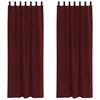 vidaXL Zatemňovacie závesy 2 pcs Víno červené 140 x 260 cm Zamat