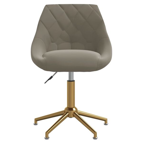 vidaXL Otočn&eacute; jed&aacute;lensk&eacute; stoličky 4 ks bledosiv&eacute; zamatov&eacute;