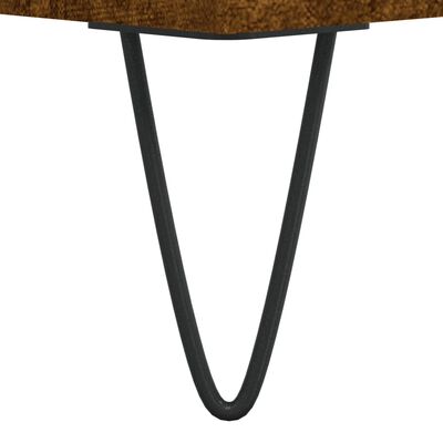 vidaXL Nočný stolík dymový dub 44x35x69 cm kompozitné drevo