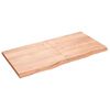 vidaXL N&aacute;stenn&aacute; polica bledohned&aacute; 120x60x(2-4) cm o&scaron;etren&yacute; mas&iacute;vny dub