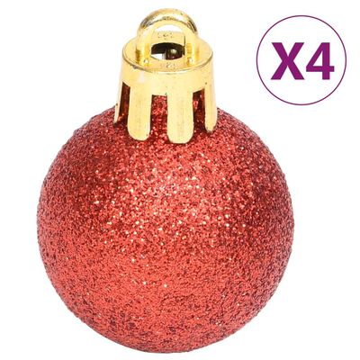 vidaXL 70-dielna sada vianočných ozdôb zlatá/červená