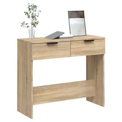 vidaXL Konzolový stolík dub sonoma 90x36x75 cm spracované drevo